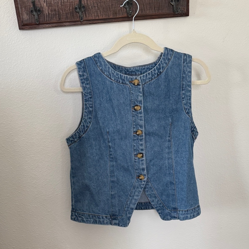 Velvet Heart Light Blue Denim Vest